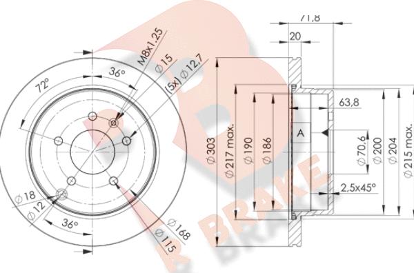 R Brake 78RBD29049 - Əyləc Diski furqanavto.az