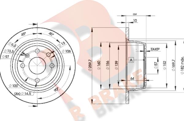 R Brake 78RBD29041 - Əyləc Diski furqanavto.az