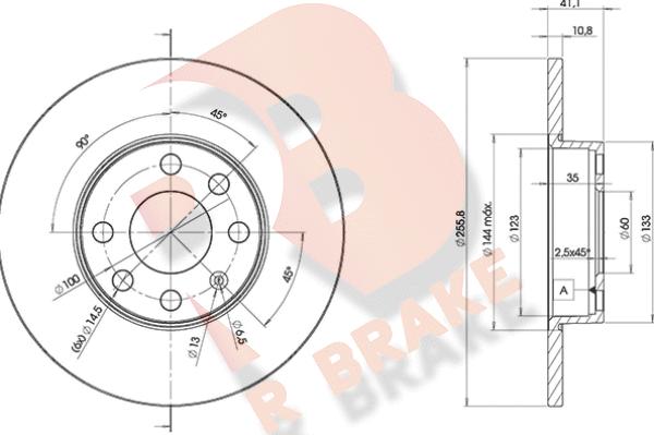 R Brake 78RBD29058 - Əyləc Diski furqanavto.az