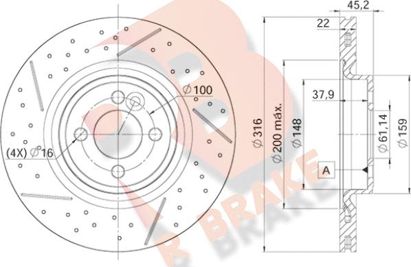 R Brake 78RBD29066 - Əyləc Diski furqanavto.az