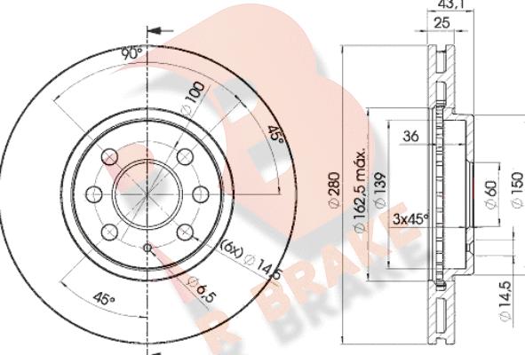 R Brake 78RBD29007 - Əyləc Diski furqanavto.az