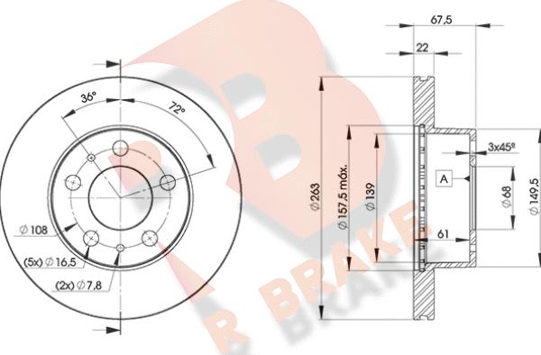 R Brake 78RBD29131 - Əyləc Diski furqanavto.az