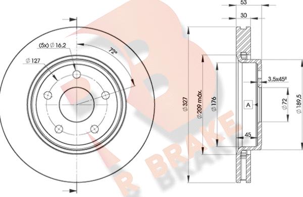 R Brake 78RBD29269 - Əyləc Diski furqanavto.az