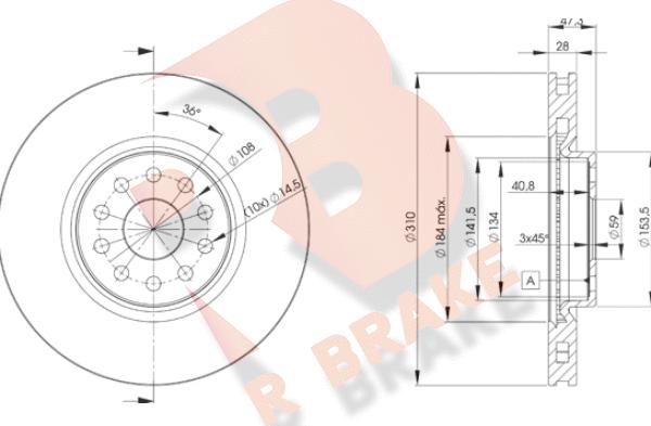 R Brake 78RBD24921 - Əyləc Diski furqanavto.az