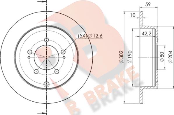 R Brake 78RBD24650 - Əyləc Diski furqanavto.az