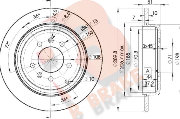 R Brake 78RBD24686 - Əyləc Diski furqanavto.az