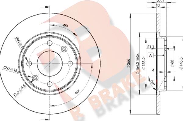 R Brake 78RBD24688 - Əyləc Diski furqanavto.az