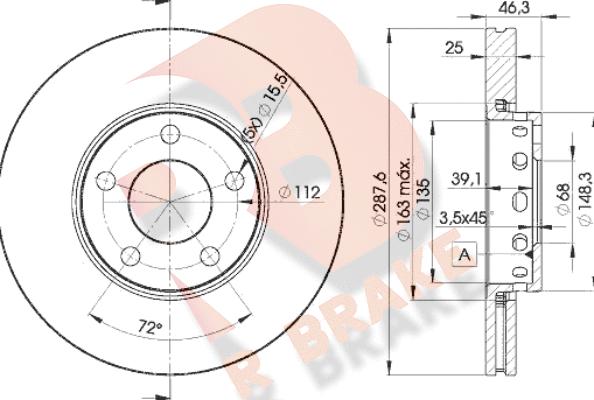 R Brake 78RBD24063 - Əyləc Diski furqanavto.az