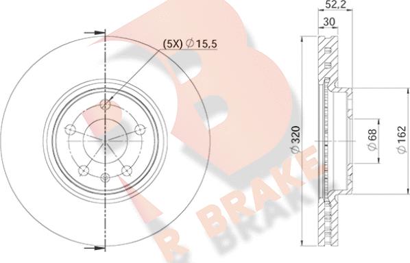 R Brake 78RBD24039 - Əyləc Diski furqanavto.az