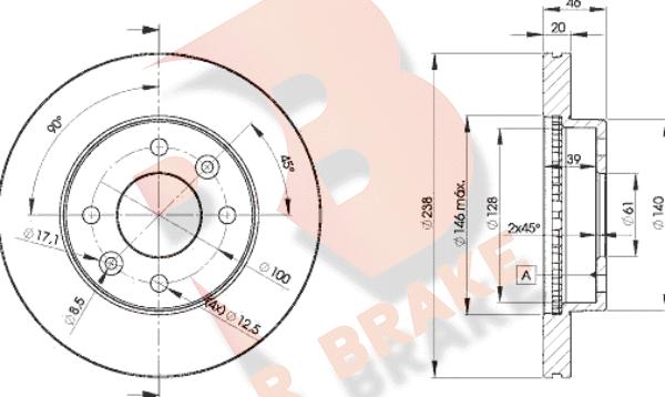 R Brake 78RBD24287 - Əyləc Diski furqanavto.az