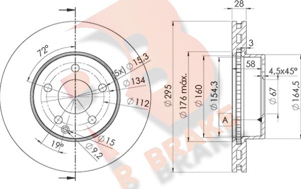 R Brake 78RBD26475 - Əyləc Diski furqanavto.az