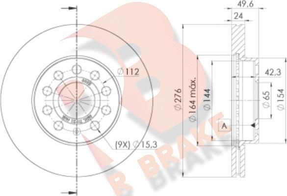 R Brake 78RBD26095 - Əyləc Diski furqanavto.az