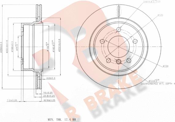 R Brake 78RBD26087 - Əyləc Diski furqanavto.az