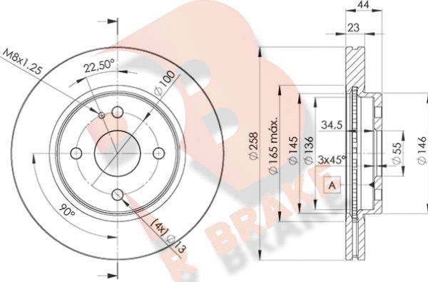 R Brake 78RBD26036 - Əyləc Diski furqanavto.az