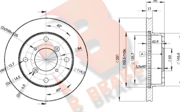 R Brake 78RBD26030 - Əyləc Diski furqanavto.az