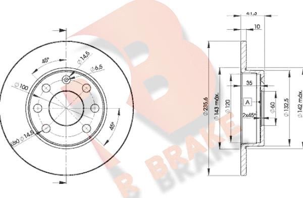 R Brake 78RBD26193 - Əyləc Diski furqanavto.az