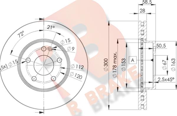 R Brake 78RBD20415 - Əyləc Diski furqanavto.az