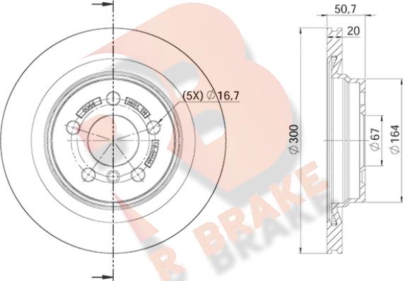 R Brake 78RBD20044 - Əyləc Diski furqanavto.az