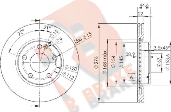 R Brake 78RBD20111 - Əyləc Diski furqanavto.az