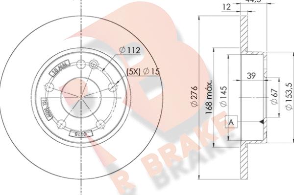 R Brake 78RBD20118 - Əyləc Diski furqanavto.az