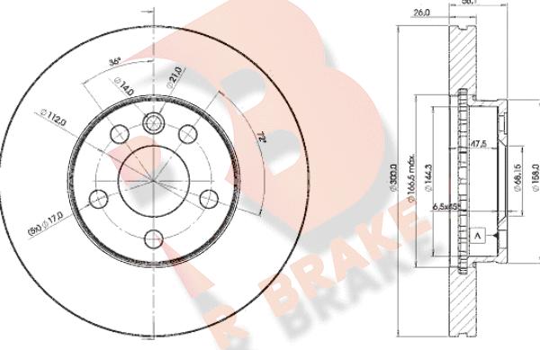 R Brake 78RBD21531 - Əyləc Diski furqanavto.az