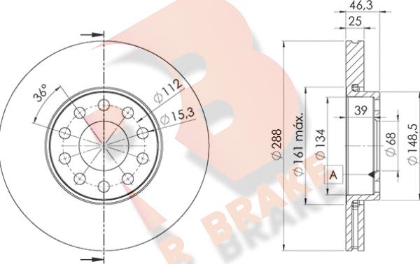 R Brake 78RBD21068 - Əyləc Diski furqanavto.az