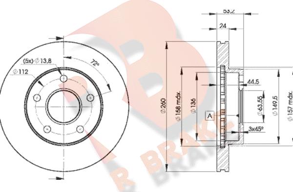 R Brake 78RBD28109 - Əyləc Diski furqanavto.az