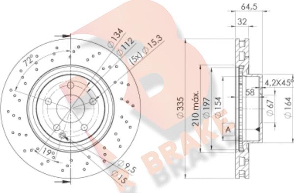 R Brake 78RBD23056 - Əyləc Diski furqanavto.az