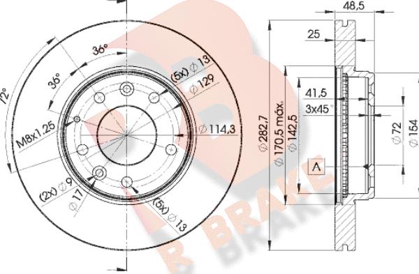 R Brake 78RBD23269 - Əyləc Diski furqanavto.az