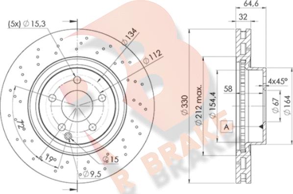 R Brake 78RBD22592 - Əyləc Diski furqanavto.az