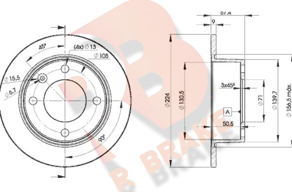 R Brake 78RBD27811 - Əyləc Diski furqanavto.az