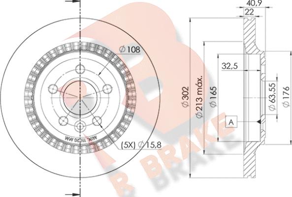 R Brake 78RBD27293 - Əyləc Diski furqanavto.az