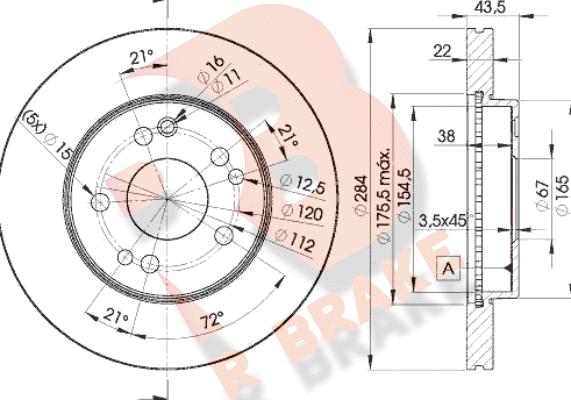 R Brake 78RBD27200 - Əyləc Diski furqanavto.az