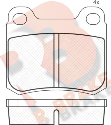 R Brake RB0517 - Əyləc altlığı dəsti, əyləc diski www.furqanavto.az