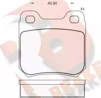 R Brake RB0693 - Əyləc altlığı dəsti, əyləc diski furqanavto.az