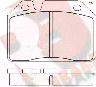 R Brake RB0091 - Əyləc altlığı dəsti, əyləc diski furqanavto.az