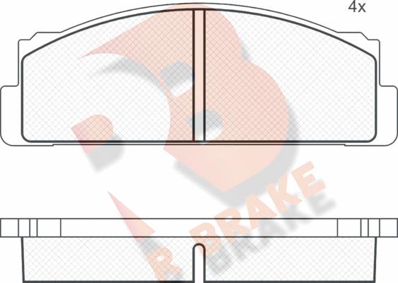 R Brake RB0068 - Əyləc altlığı dəsti, əyləc diski furqanavto.az