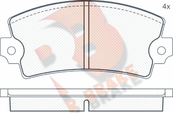 R Brake RB0089 - Əyləc altlığı dəsti, əyləc diski furqanavto.az