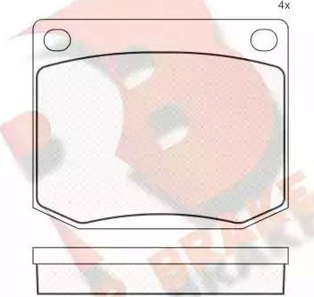 R Brake RB0176 - Əyləc altlığı dəsti, əyləc diski furqanavto.az