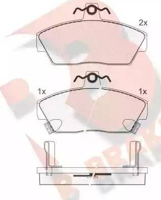 R Brake RB0859 - Əyləc altlığı dəsti, əyləc diski furqanavto.az