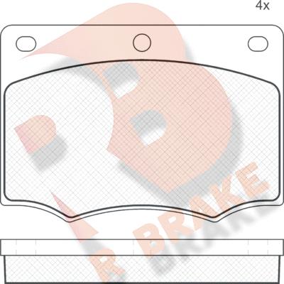 R Brake RB0259 - Əyləc altlığı dəsti, əyləc diski furqanavto.az