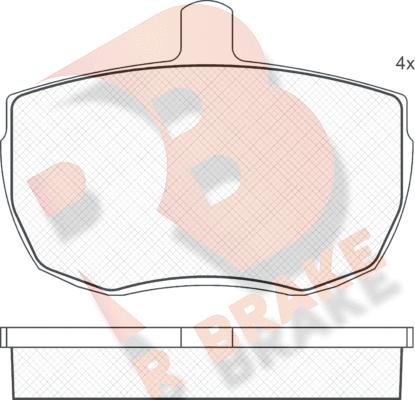 R Brake RB0230 - Əyləc altlığı dəsti, əyləc diski furqanavto.az