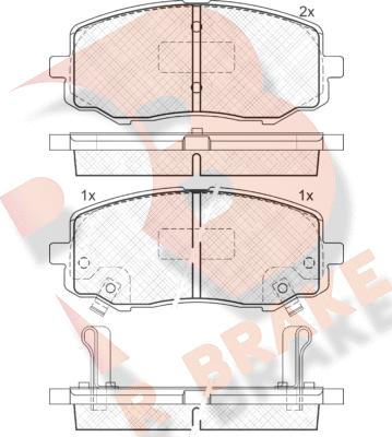 R Brake RB1937 - Əyləc altlığı dəsti, əyləc diski furqanavto.az