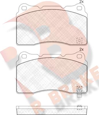 R Brake RB1585 - Əyləc altlığı dəsti, əyləc diski furqanavto.az