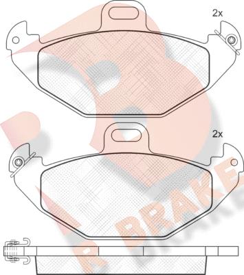 R Brake RB1314 - Əyləc altlığı dəsti, əyləc diski furqanavto.az