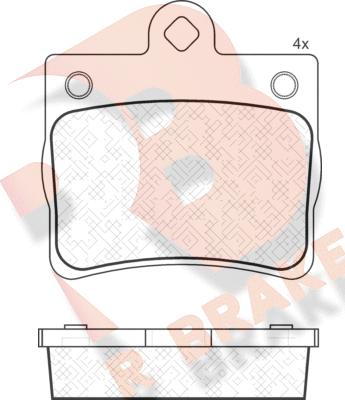 R Brake RB1310 - Əyləc altlığı dəsti, əyləc diski furqanavto.az