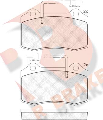 R Brake RB1211 - Əyləc altlığı dəsti, əyləc diski furqanavto.az