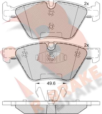 R Brake RB1795 - Əyləc altlığı dəsti, əyləc diski furqanavto.az