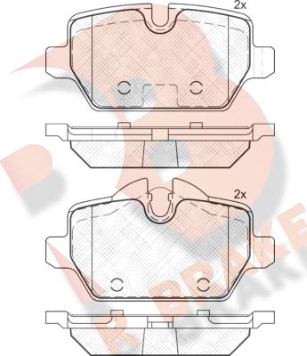 R Brake RB2008 - Əyləc altlığı dəsti, əyləc diski furqanavto.az