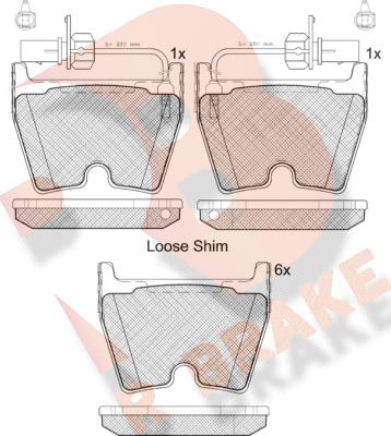 R Brake RB2113 - Əyləc altlığı dəsti, əyləc diski furqanavto.az